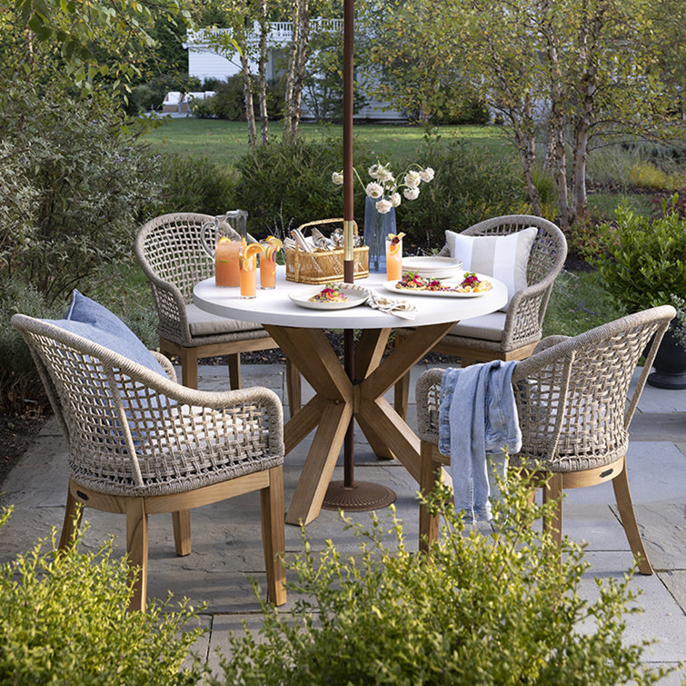 Concrete garden dining set hotsell